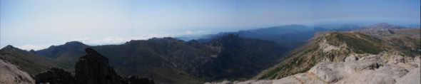 Panorama de la croix en regardant vers le Sud