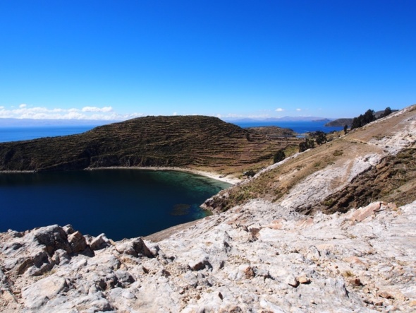 Lac Titicaca, bleu océan Lac Titicaca, bleu océan