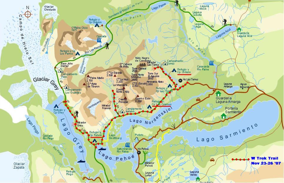 Le tracé de la randonnée Le tracé de la randonnée
